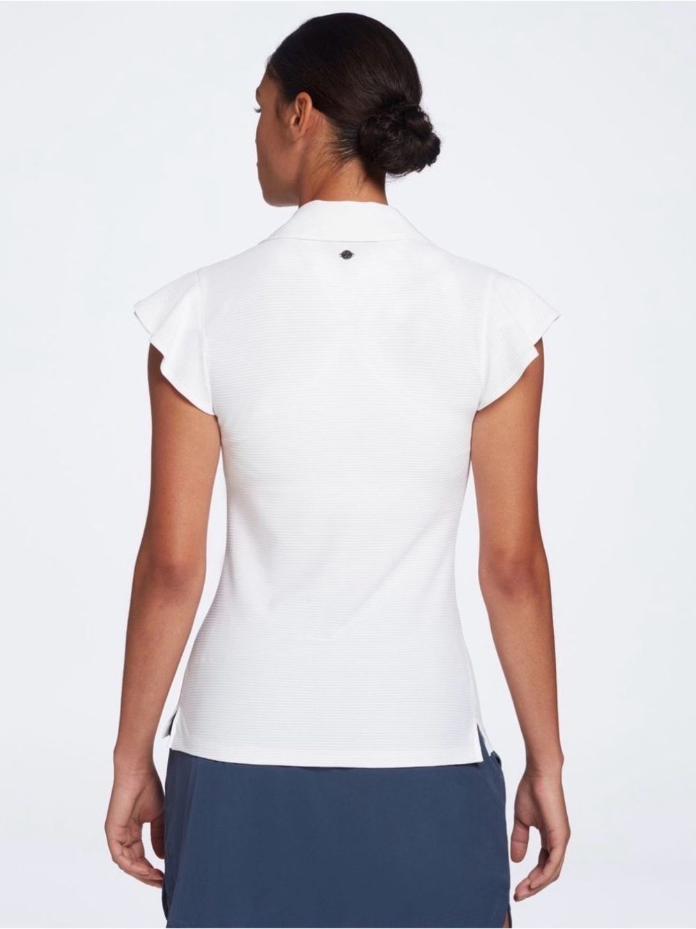 Calia Baby Blue Ribbed Polo Golf Tank - Picture 2 of 11